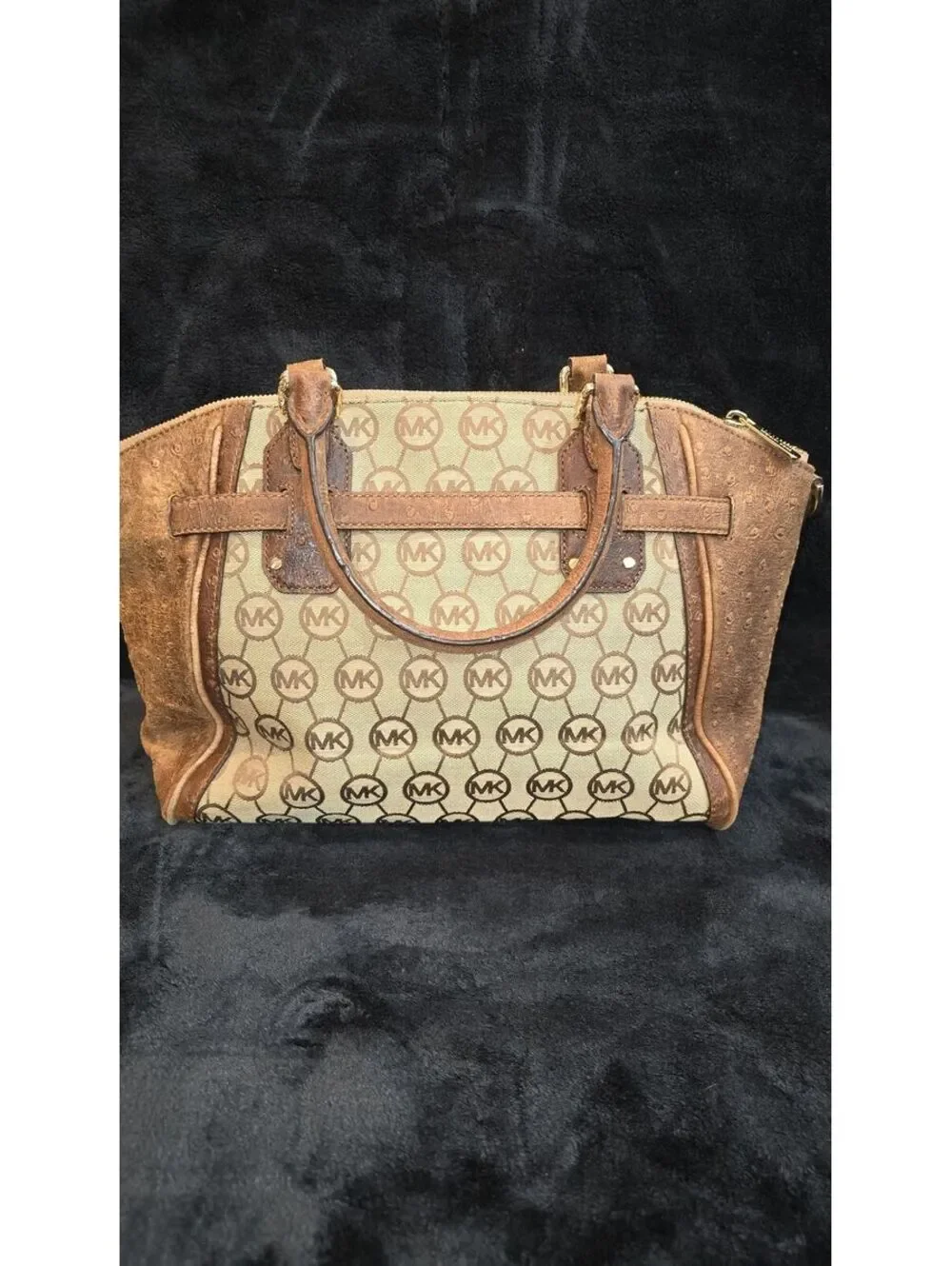87. Michael Kors Hudson Ostrich Leather Tote